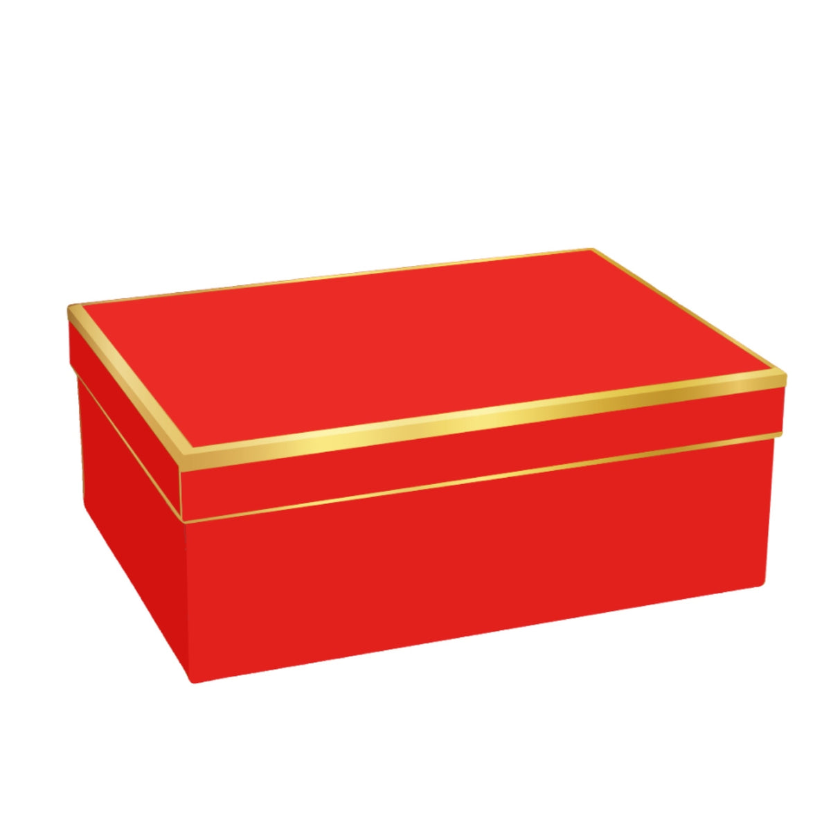 Bulk 2 Red Deluxe Foiled Rim Gift Box set18 43x34x16cm