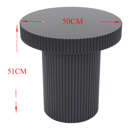 Eclipse Fluted Side Table 50x51cm - Image 4