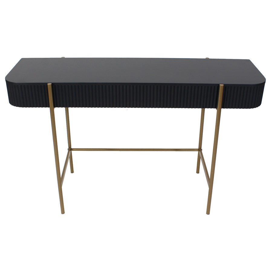 Eclipse Ribbed Console Table 120x73cm - Image 2