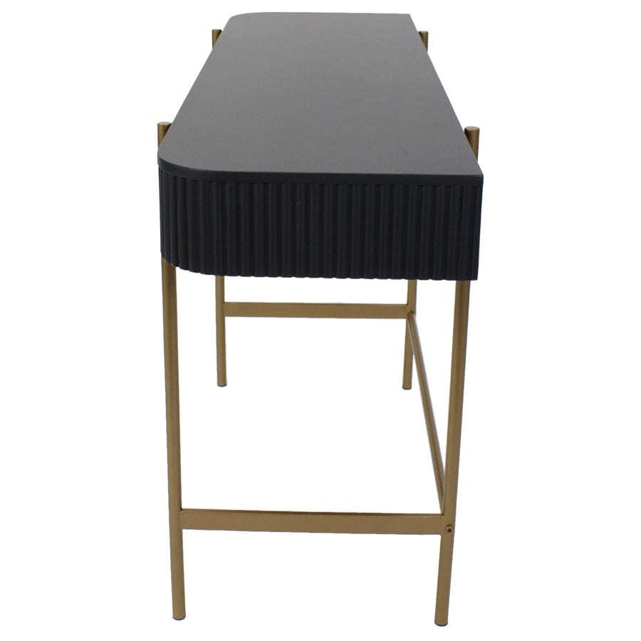 Eclipse Ribbed Console Table 120x73cm - Image 3