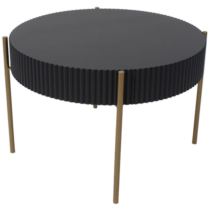 Eclipse Ribbed Coffee Table 60x35cm - Image 2