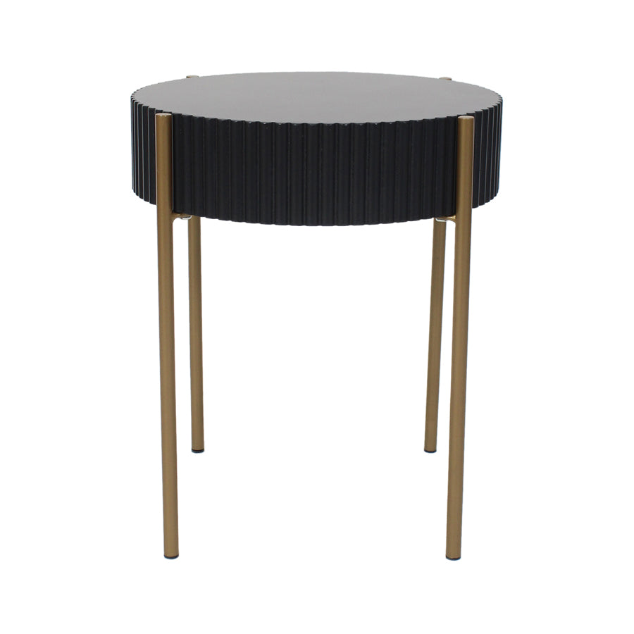 Eclipse Ribbed Side Table 41x47cm