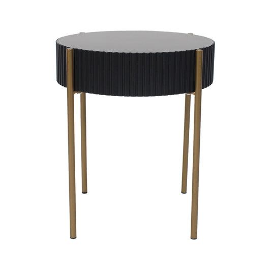Eclipse Ribbed Side Table 41x47cm