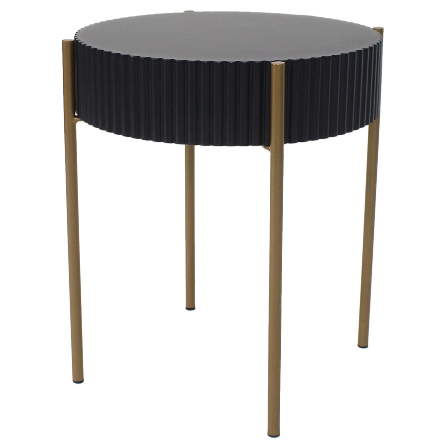 Eclipse Ribbed Side Table 41x47cm - Image 2