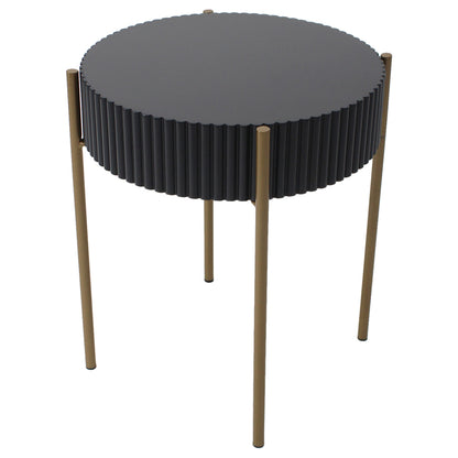 Eclipse Ribbed Side Table 41x47cm - Image 3