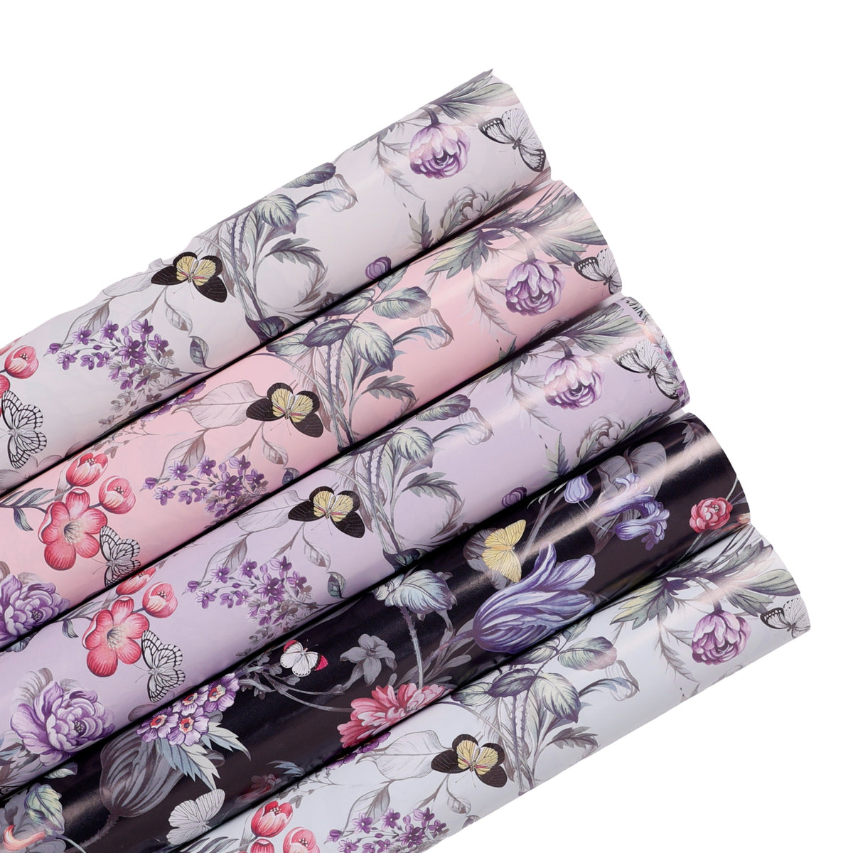 Bulk 50 Jardin Floral Gift Wrap 70cmx3m 38mm Core
