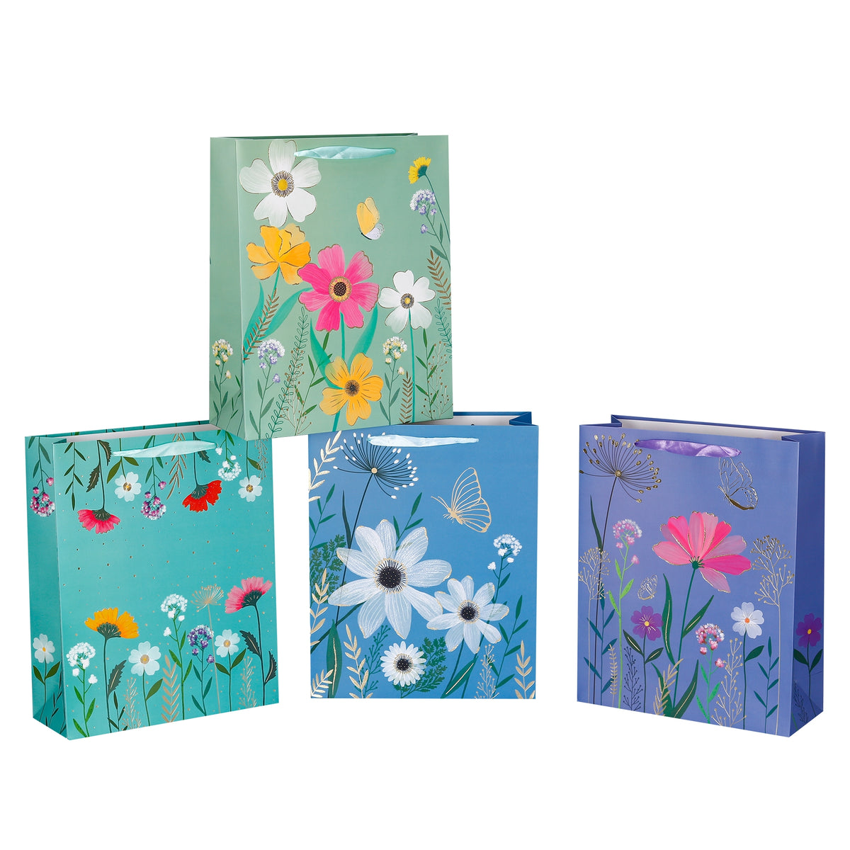 bulk 24 Medium Blossom Meadow Gift Bag3cm