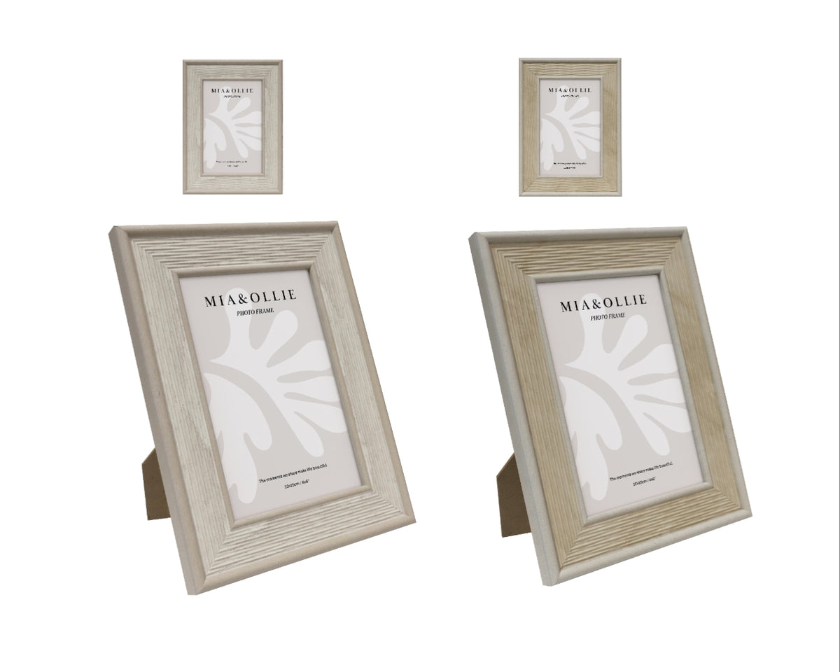 Set 2 Photo Frame Lisa '4x6in' 15cm