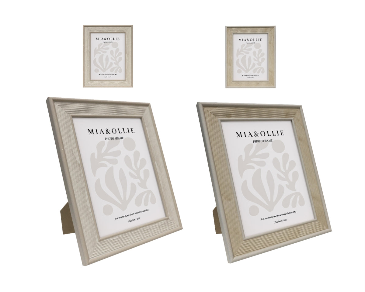 Set 2 Photo Frame Lisa '6x8in' 20cm