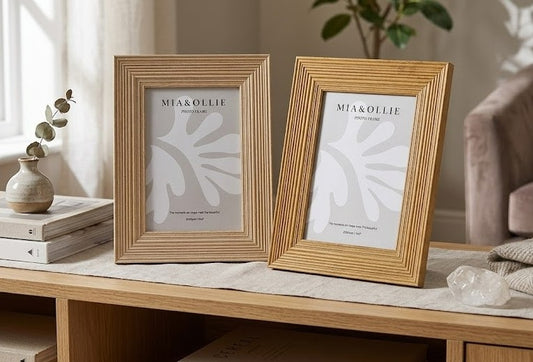 Set 2 Photo Frame Oak 'A4 Size' 21x29cm