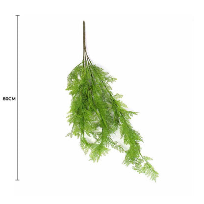 80cm Hanging Fresh Green Dense Maiden Hair Fern Bush UV Resistant - Image 2