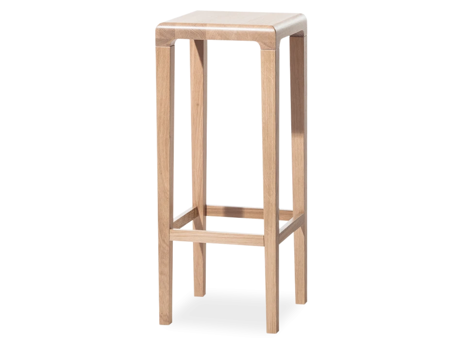 Rioja Barstool - Natural Oak - 80cm - by TON