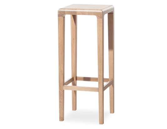 Rioja Barstool - Natural Oak - 80cm - by TON
