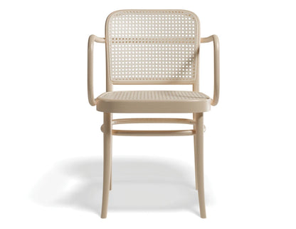 811 Hoffmann Armchair - Natural - Cane Seat - Cane Backrest - by TON