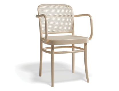 811 Hoffmann Armchair - Natural - Cane Seat - Cane Backrest - by TON