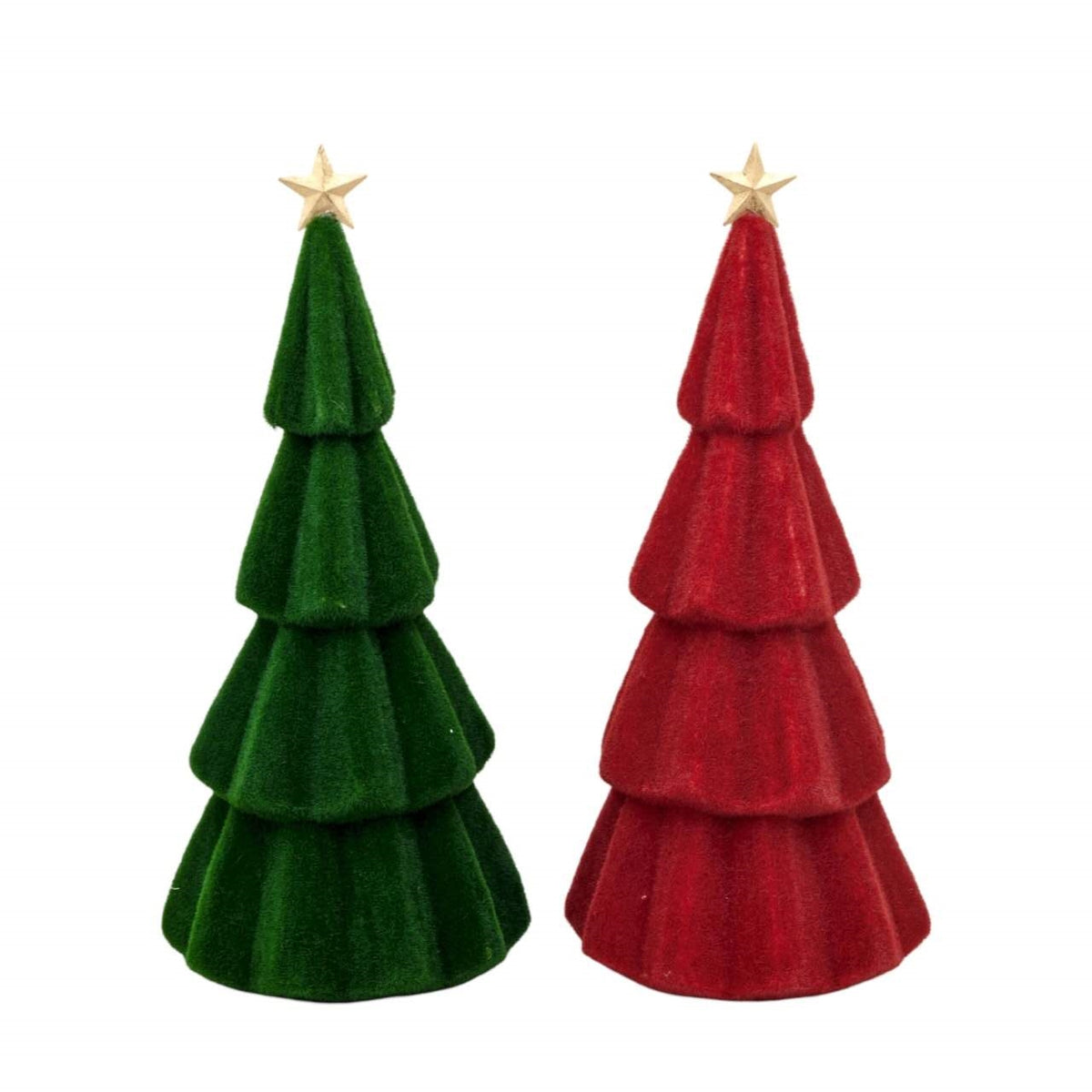 Bulk 6 Xmas Red&green Tree 20x45cmh 2 Asst