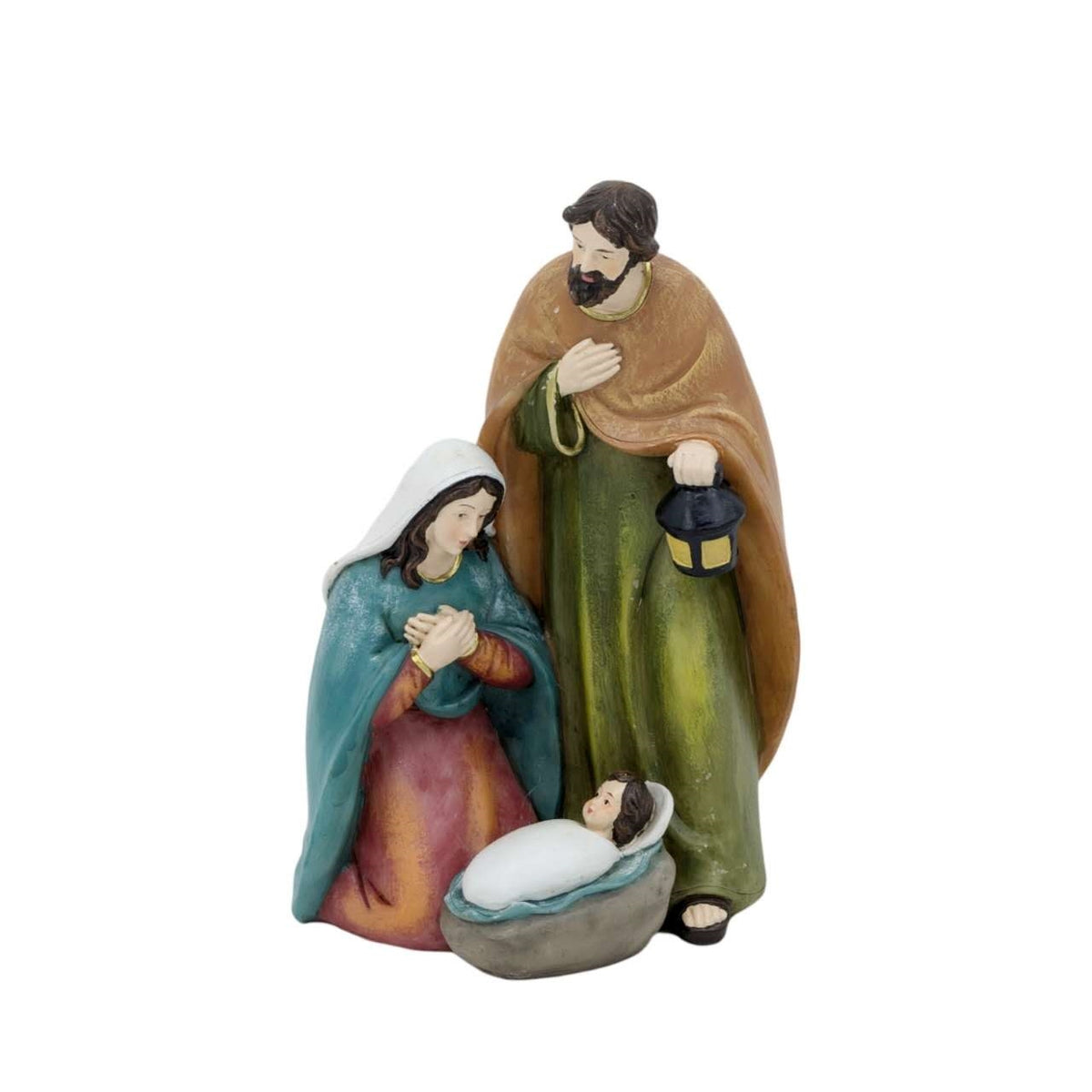 Bulk 6 Xmas Polyresin Nativity Manger Set 13.5x10x20cm