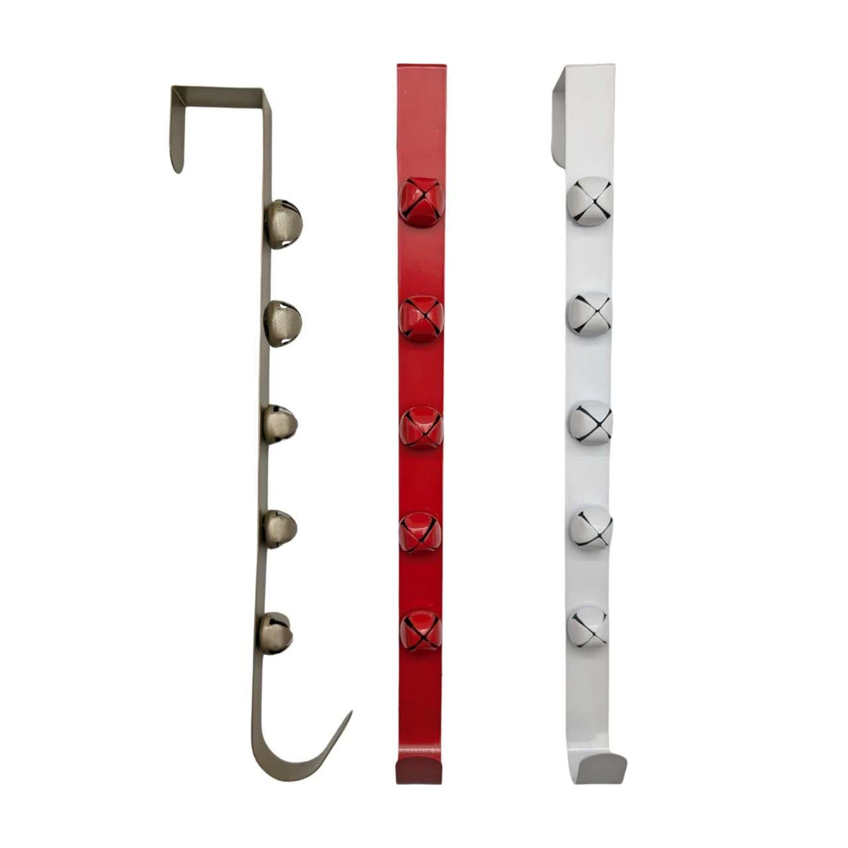 Bulk 24 Xmas Metal Wreath Door Hanger 2.5x38cm 3 Asst