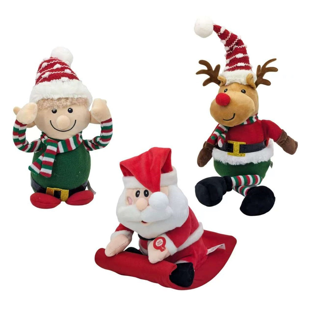 Bulk 9 Xmas Dancing & Singing Dolls 2 Asst