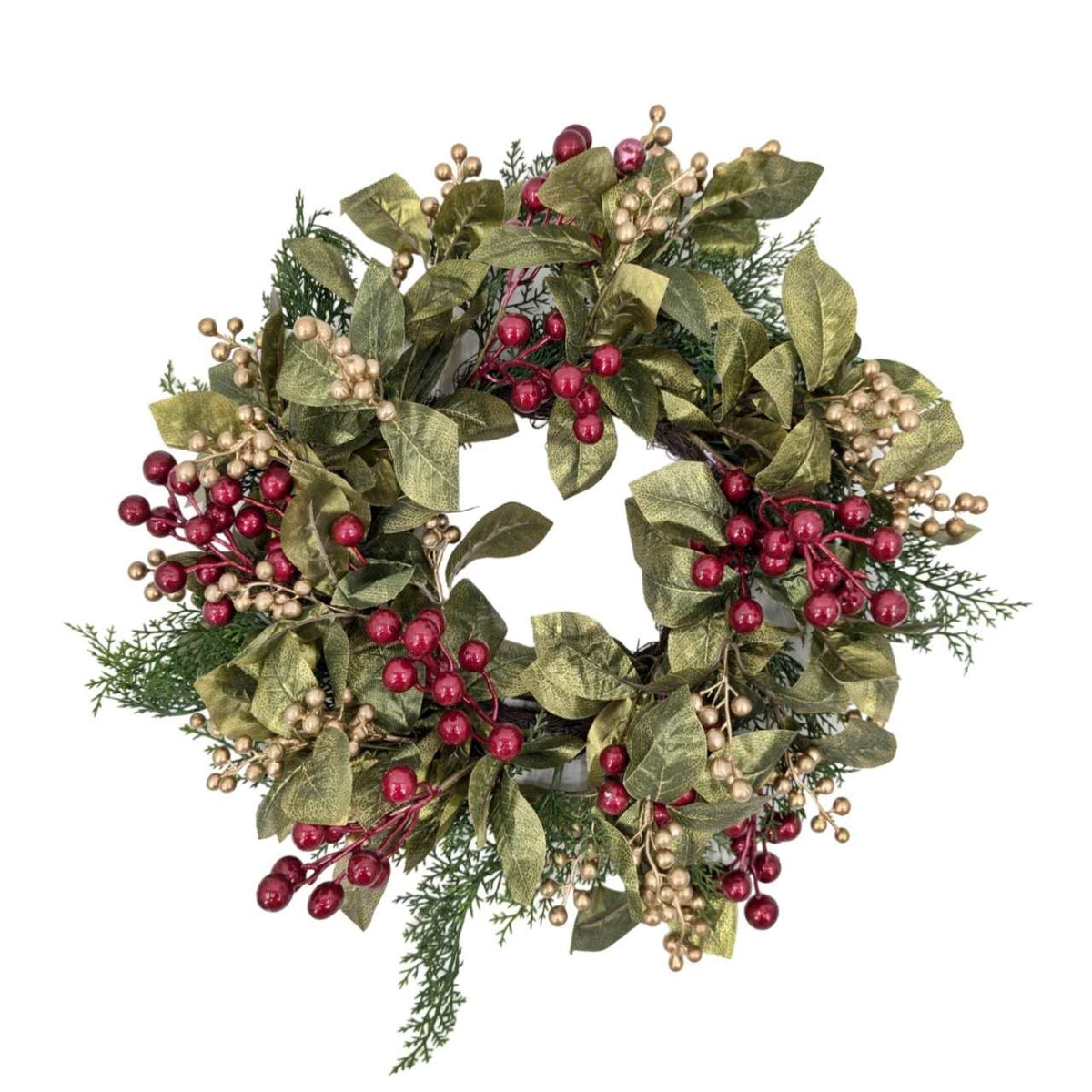 Bulk 4 Xmas Berry Luxe Wreath 50cm