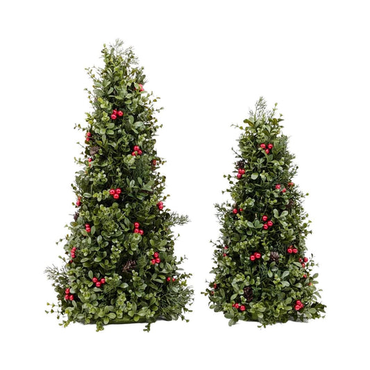 Bulk 3 Jolly Evergreen Cone Tree 55cm