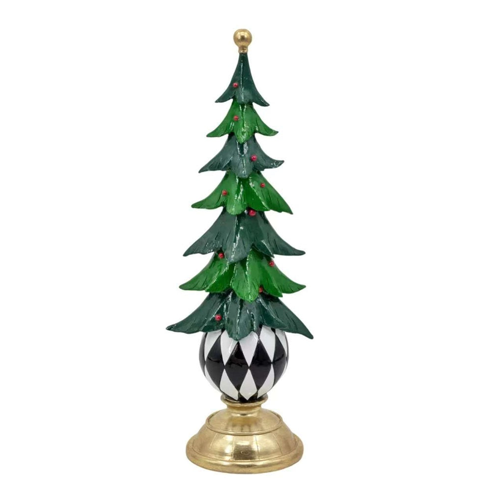 Bulk 4 Xmas Tree W B/w Base Resin 43cmh