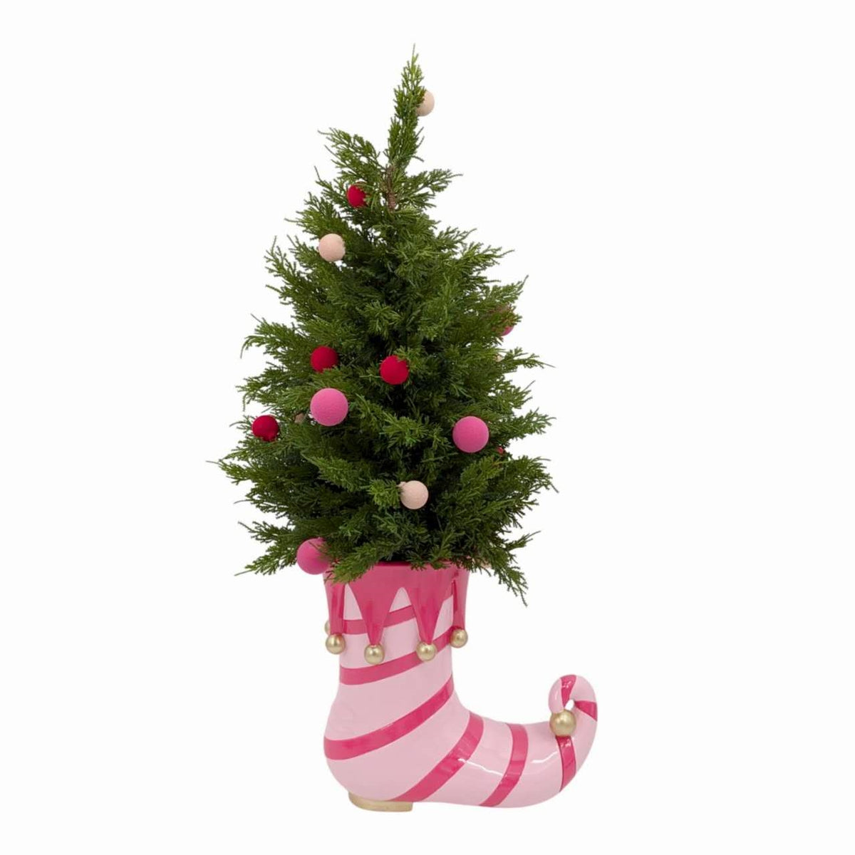 Xmas Tree In Candyland Stocking Pot 90cm