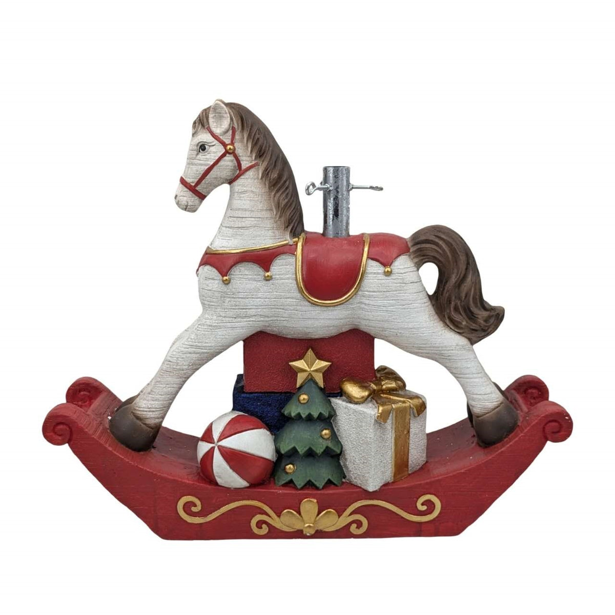 Xmas Rocking Horse Tree Stand 73x20.5x61cm