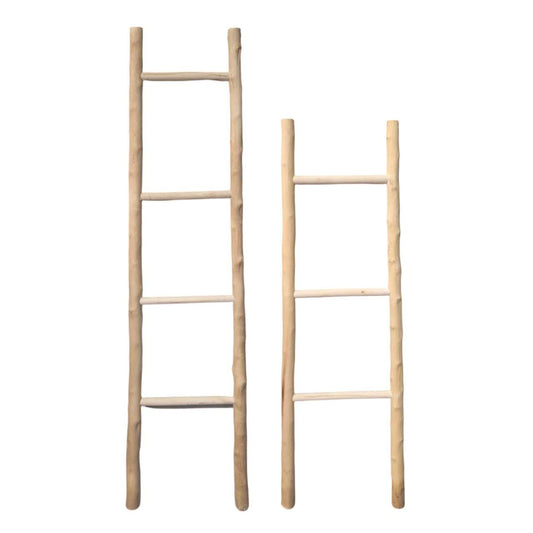 Bulk 4 Wood Decorative Ladder 38.5x120cmh