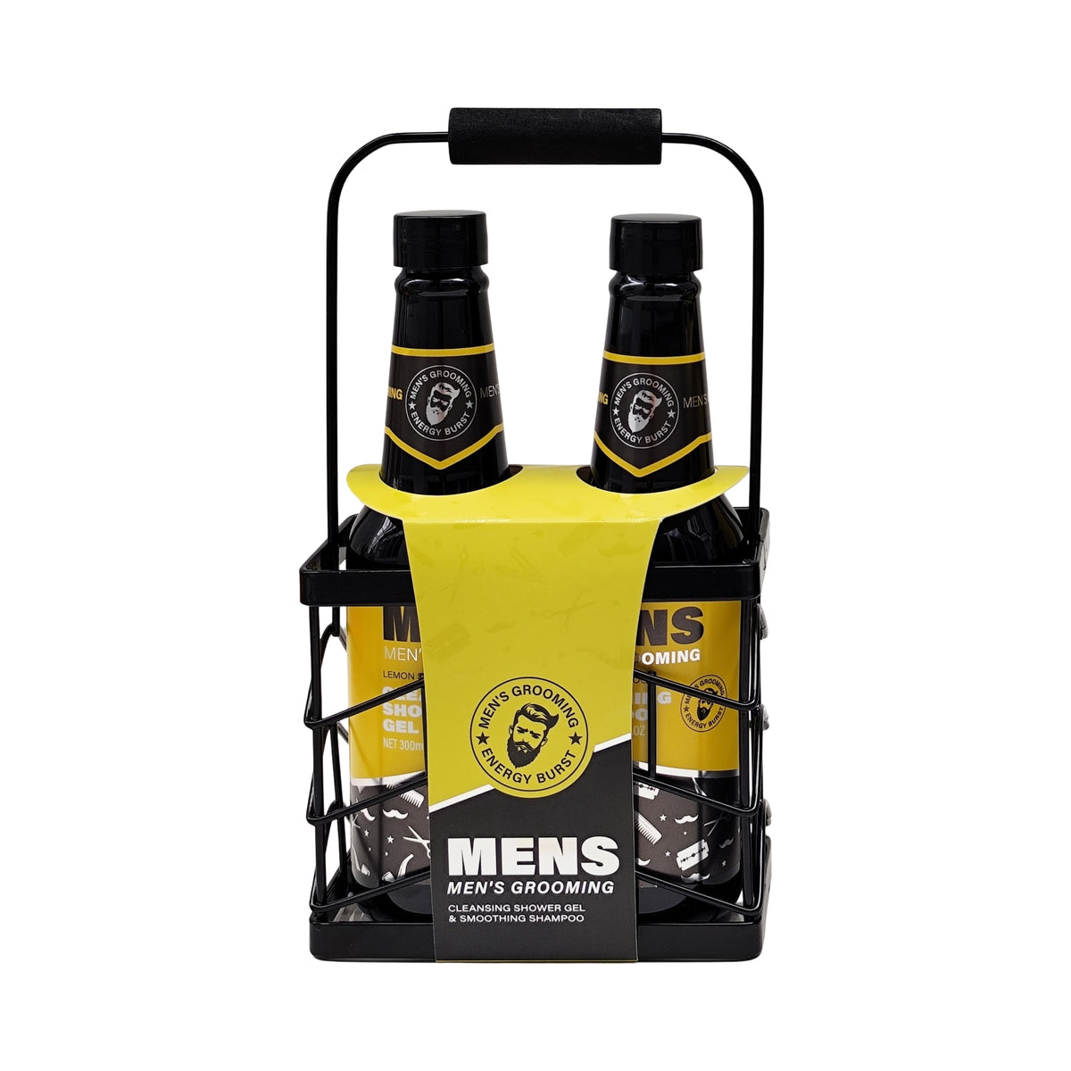 Bulk 6 Mens Grooming Set In Metal Basket 12.7x23.9cmh