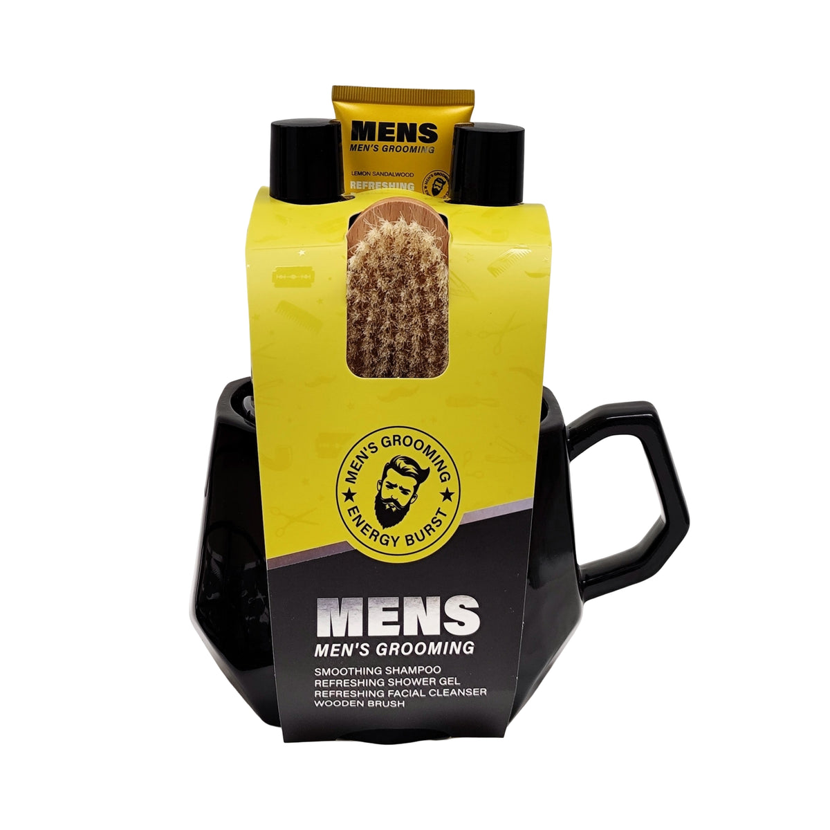 Bulk 6 Mens Grooming Set In Ceramic Mug 14.1x20.6cmcmh
