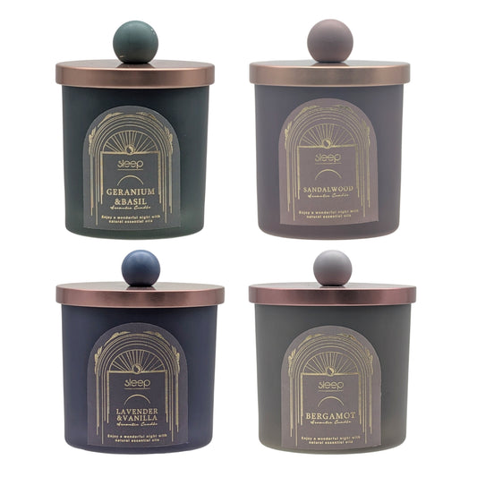 bulk 12 Arabian Nights Scented Glass Candle w/ Lid 10cm