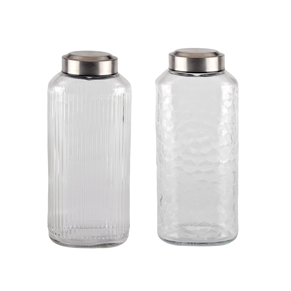 bulk 12 Glass Bottle w/ Metal Screw Lid 1.3Lt 25cm