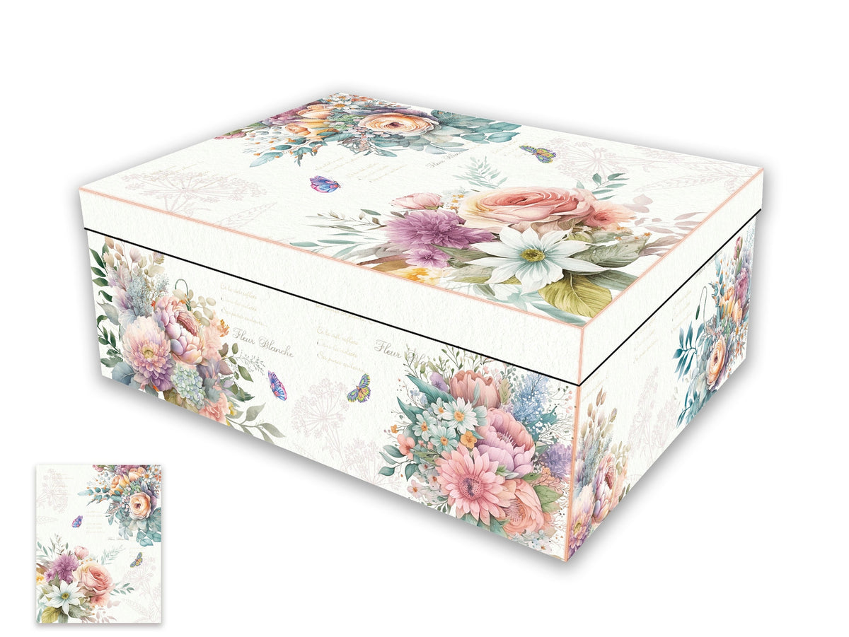 Bulk 2 Vintage Bouquet Gift Box Set 18 43x34x16cm