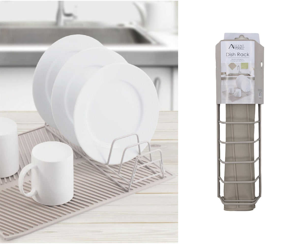 Bulk 8 2 Pcs Silicone Dish Drying Rack 43x33x8cmh