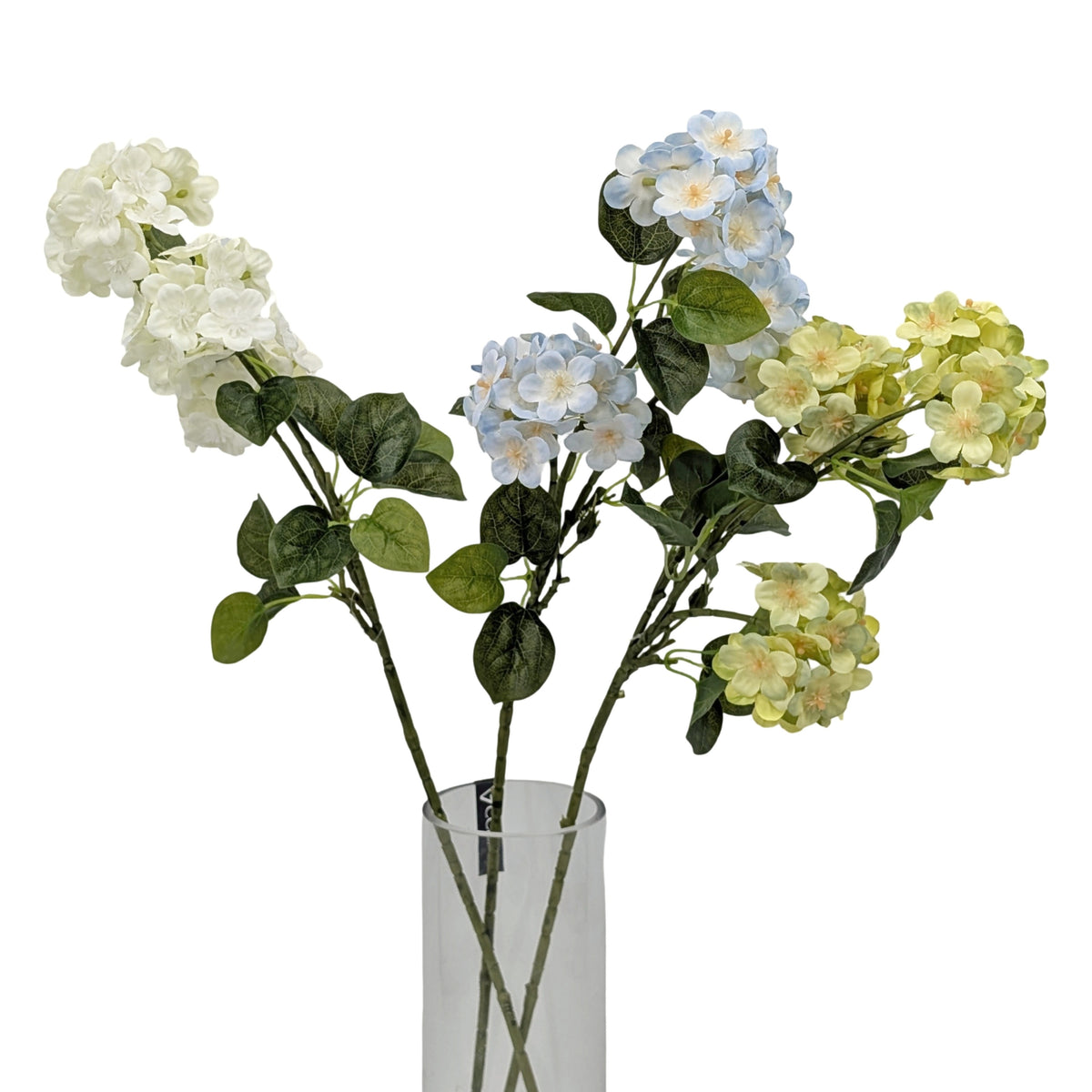 bulk 24 Artificial Mini Hydrangea Stem 69cm Asst