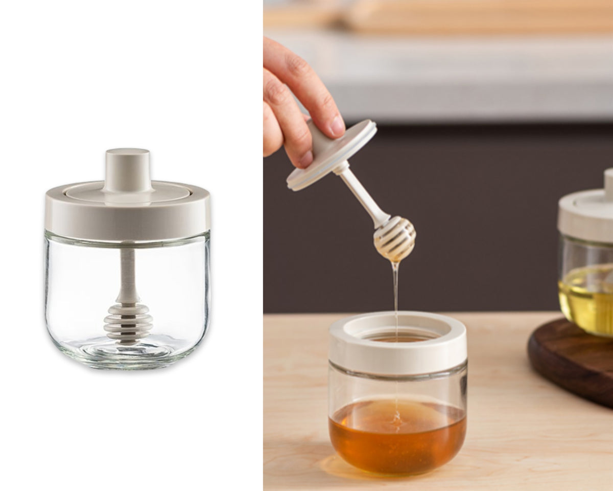 Bulk 12 Glass Honey Dispenser 300ml