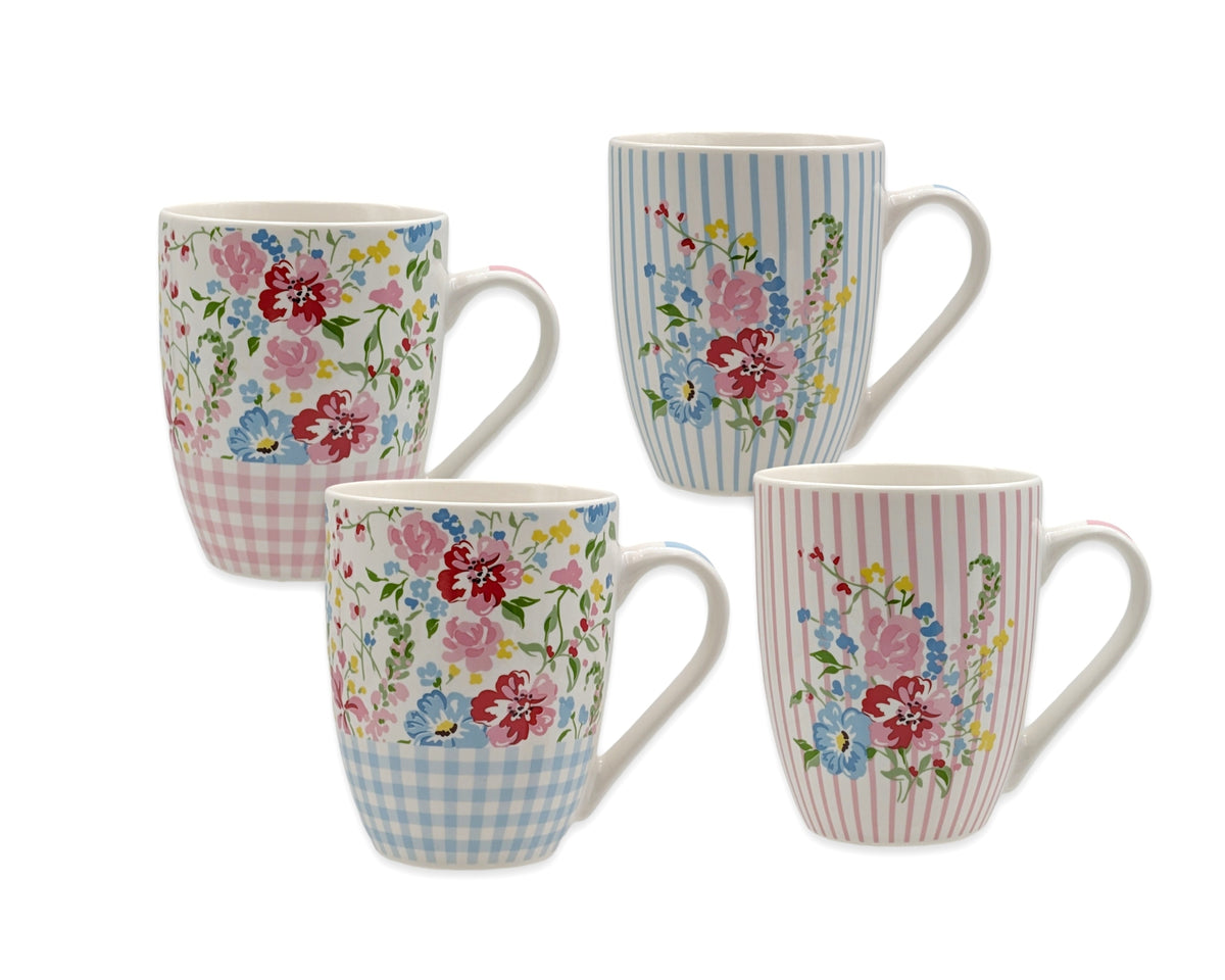 Bulk 24 Nanas Garden Mug New Bone China 340ml Asst Des