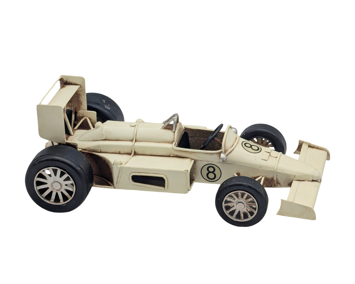 Bulk 4 Metal Vintage Racing Car 25x13.5x8.5cm