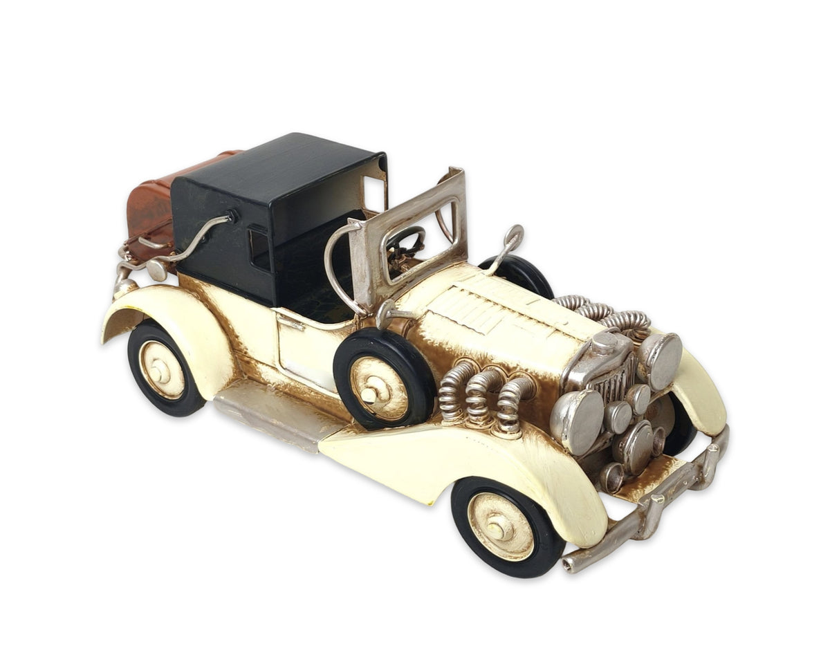 Bulk 4 Metal Vintage Convertible Car 20.5x8.5x8cm