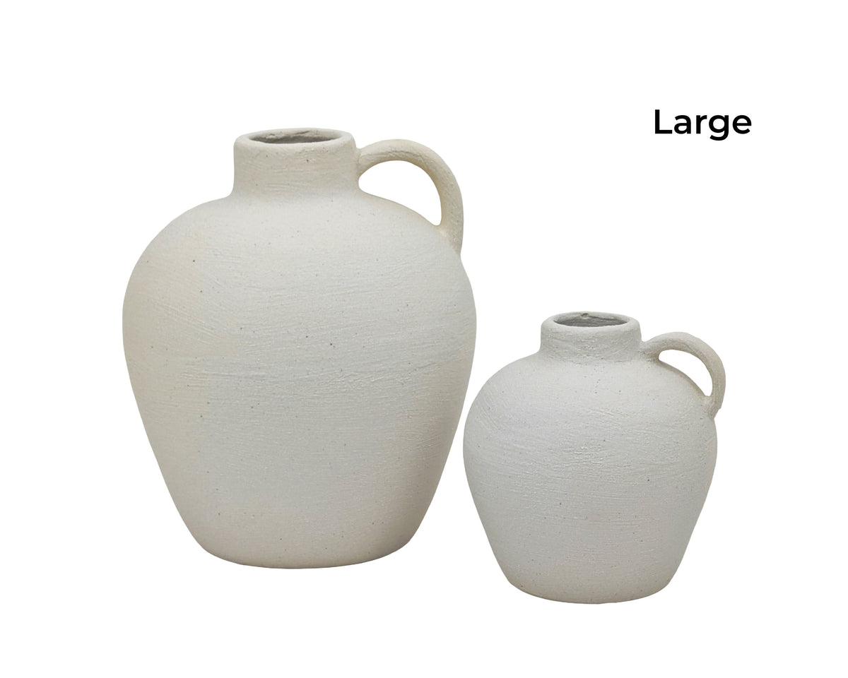 bulk 6 Minimalist Nordic Vase w/ Handle 19cm