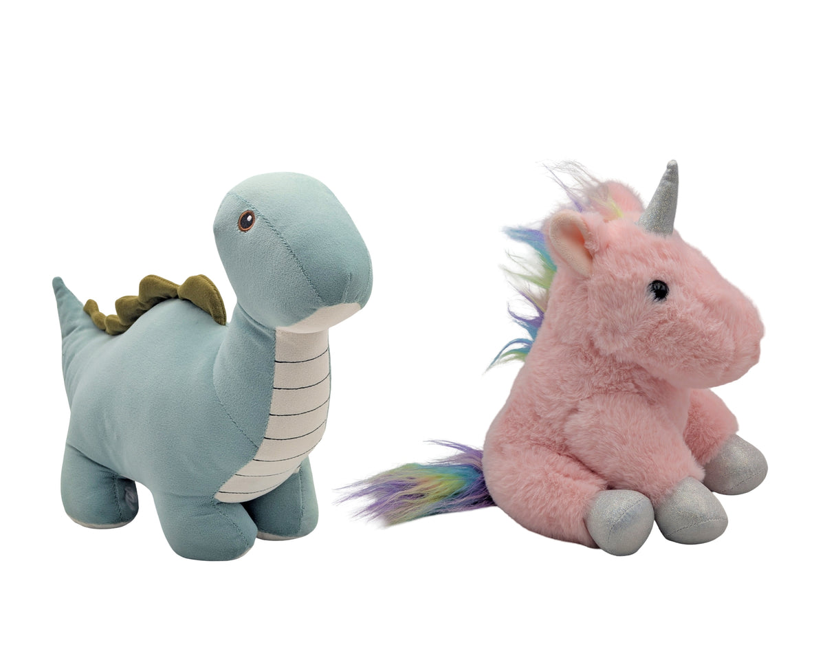 Set 2 Unicorn & Dino Door Stopper 25cm