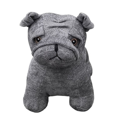 Grey French Bulldog Door Stopper 23cm