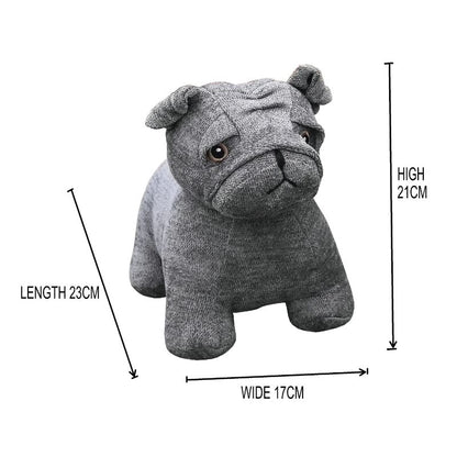 Grey French Bulldog Door Stopper 23cm - Image 5