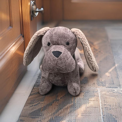 Brown Fabric Dachshund Door Stopper 38cm - Image 2