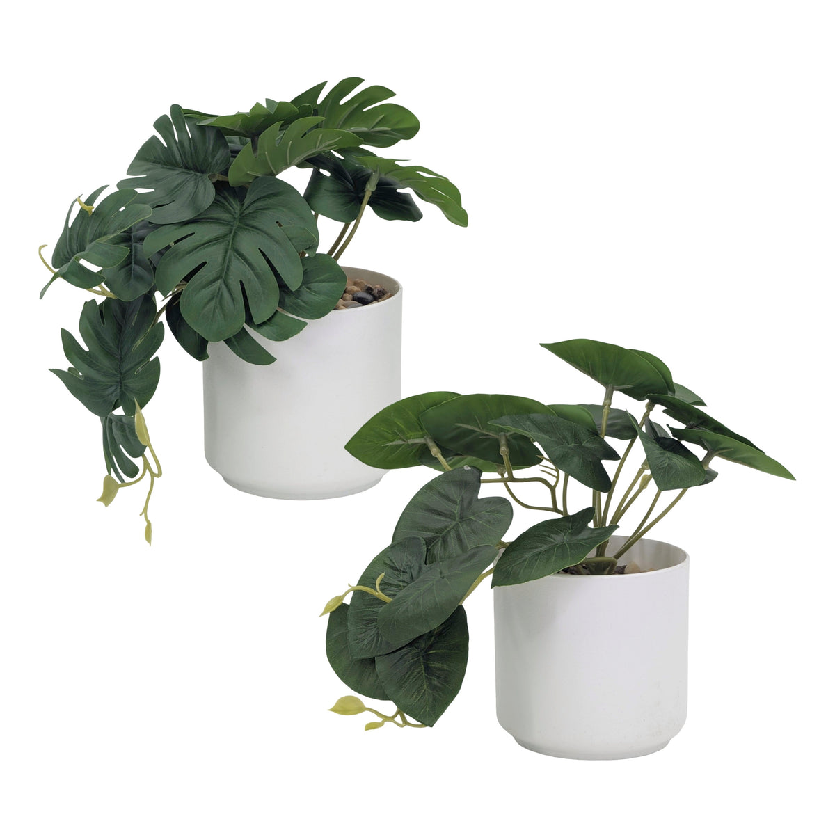 Bulk 16 Artificial Greenery Plant Pot 19cmh 2 Asst