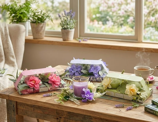 bulk 12 Botanical Bloom Scent Candle Gift Set 250G 3 Asst