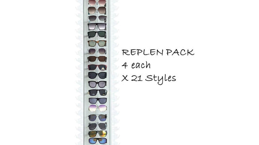 Bulk 84 Sunglasses Assorted Replen Pack 21x4pcs