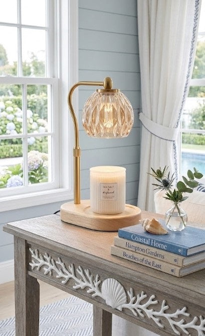 Bulk 4 Vintage Crystal Candle Warmer Lamp
