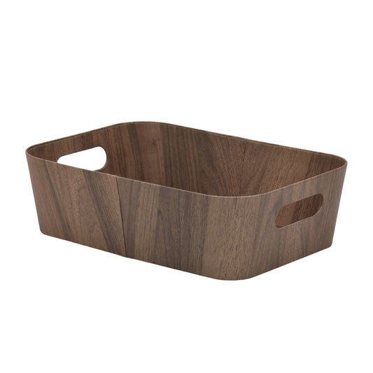 bulk 6 Wood Grain Storage Box 11cm